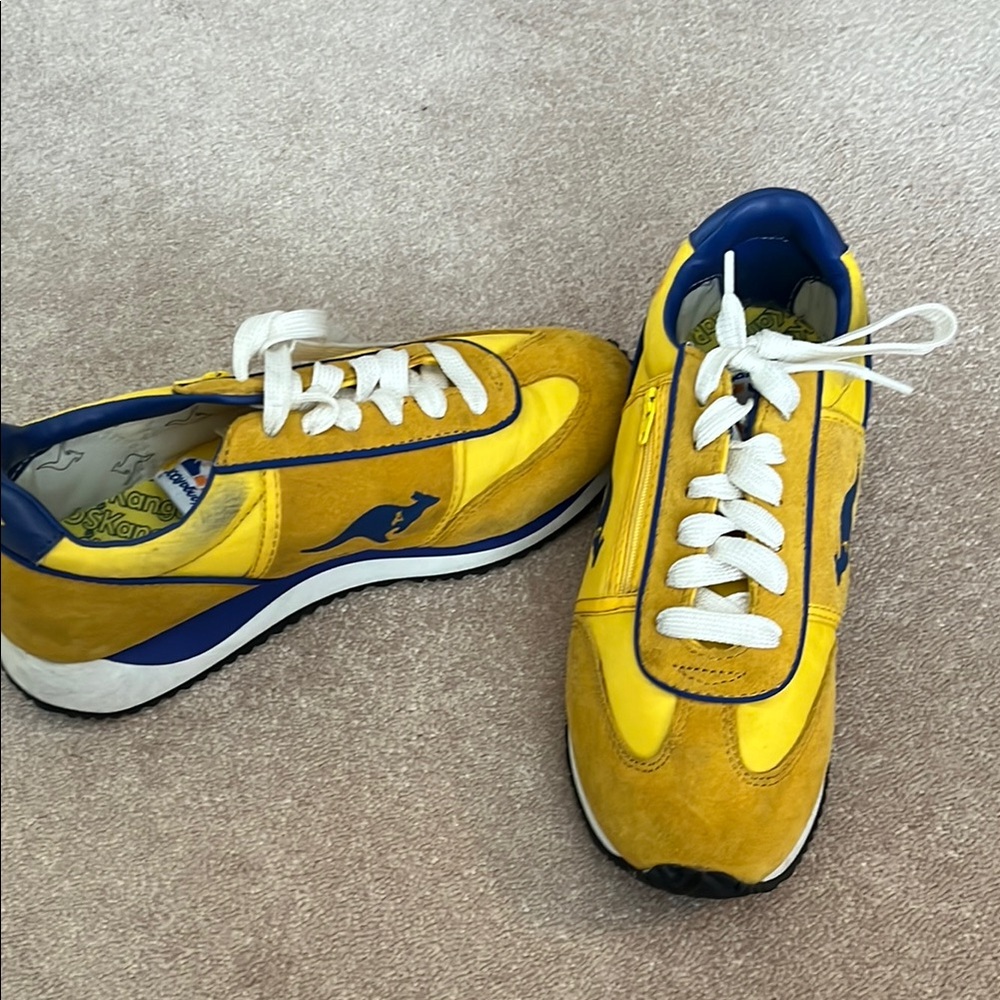 kangaROOS Yellow and Blue Sneakers